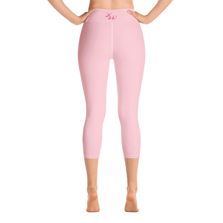 Cotton Candy Pink Capri Yoga Pants