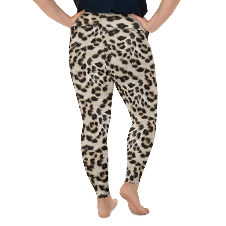 Snow Leopard Plus Size Leggings