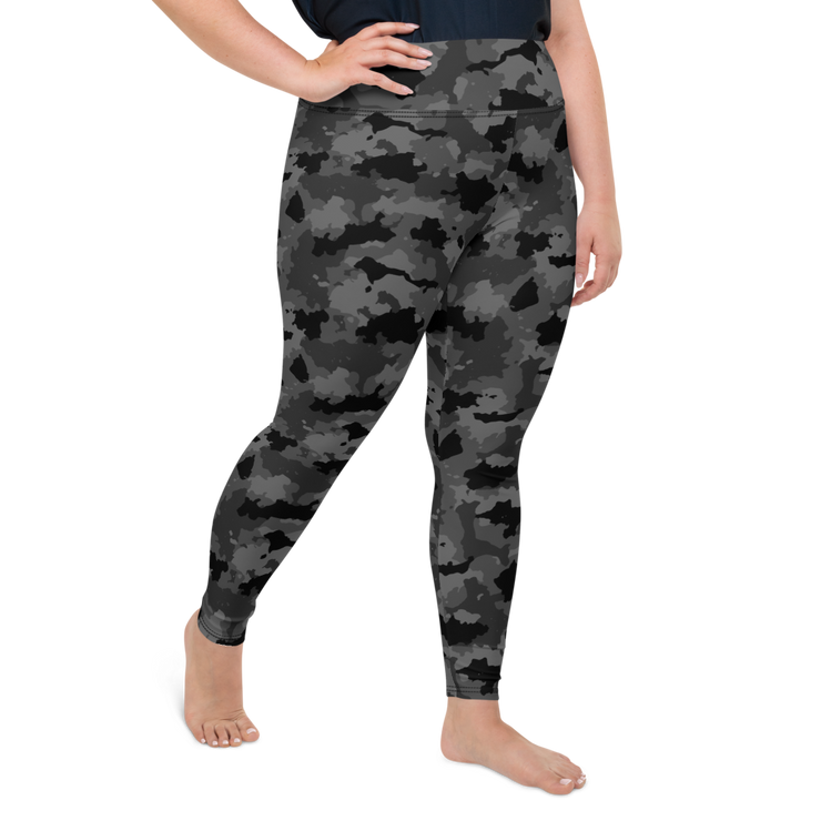 Black Camo Plus Size Leggings