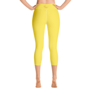 Maize Yellow Capri Yoga Pants