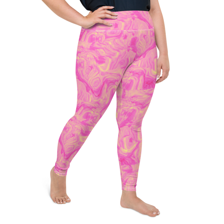 Lemon Berry Swirl Plus Size Leggings