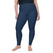 Navy Denim Jean 250 Plus Size Leggings