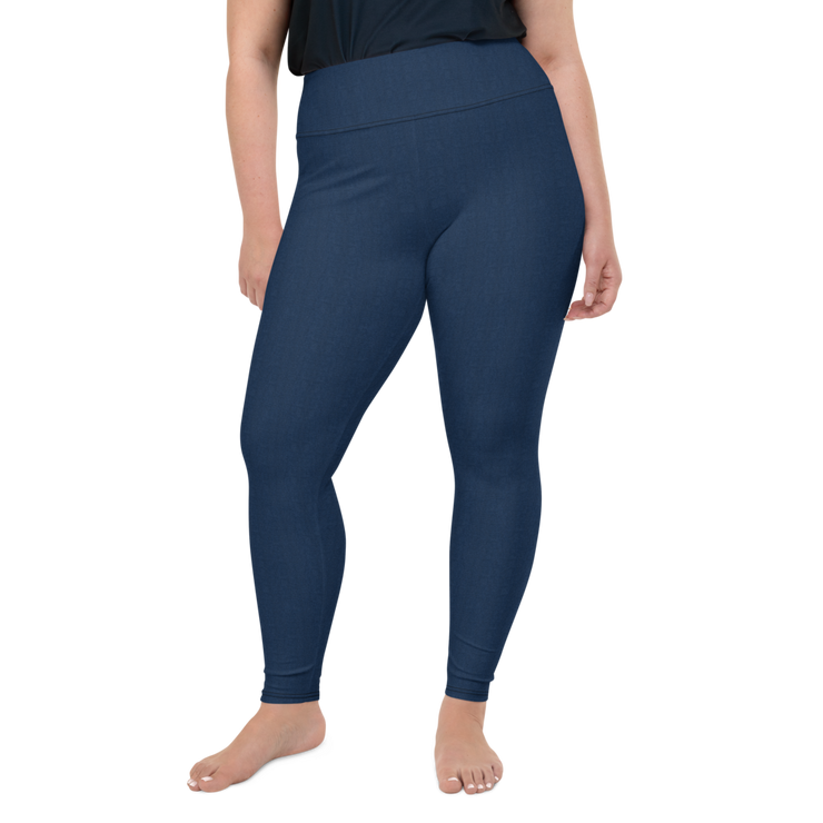 Navy Denim Jean 250 Plus Size Leggings