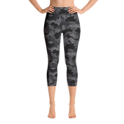 Black Camo Capri Yoga Pants