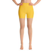 Mustard Yellow Yoga Shorts