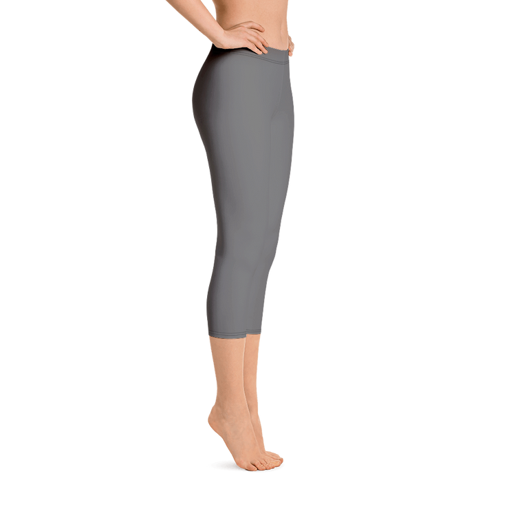 Dark Gray Capri Leggings