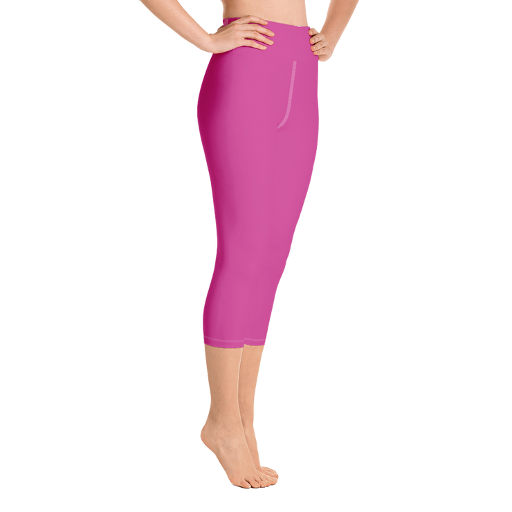 Fuschia Capri Yoga Pants