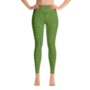 Green Bouclé Yoga Pants