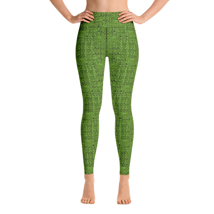 Green Bouclé Yoga Pants