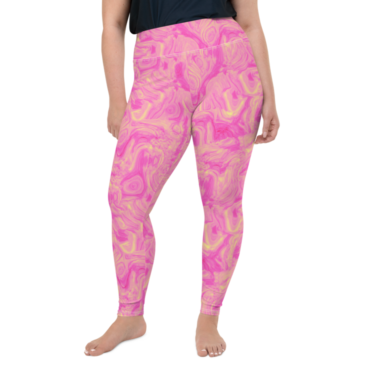 Lemon Berry Swirl Plus Size Leggings