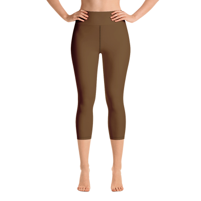 Brown Capri Yoga Pants