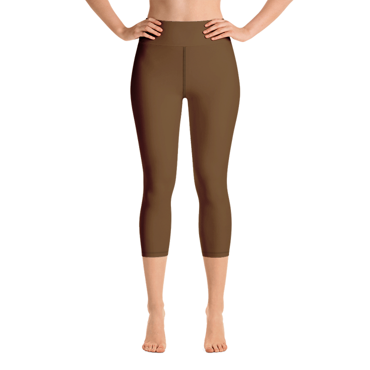 Brown Capri Yoga Pants