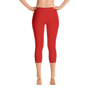 Red Capri Leggings