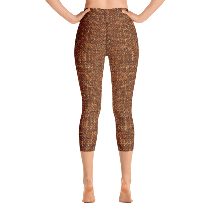 Terracotta Bouclé Capri Yoga Pants