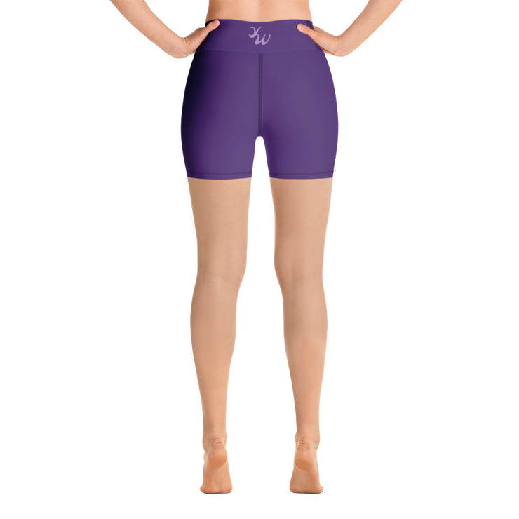 Purple Yoga Shorts.