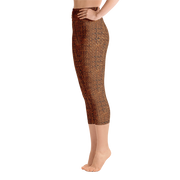 Terracotta Bouclé Capri Yoga Pants