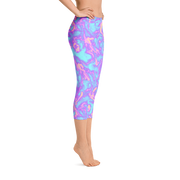 Bubble Gum Blaze Capri Leggings