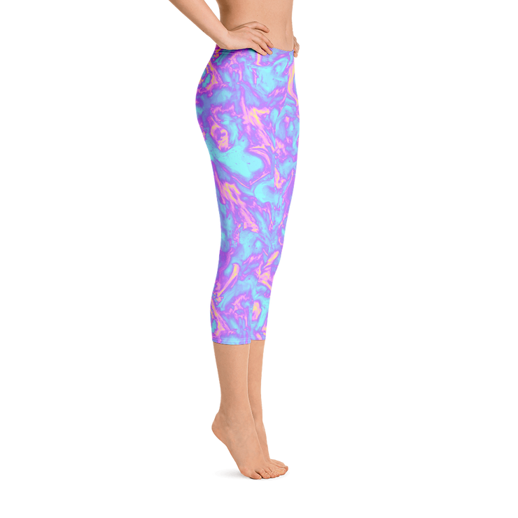 Bubble Gum Blaze Capri Leggings