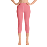 Salmon Pink Capri Yoga Pants