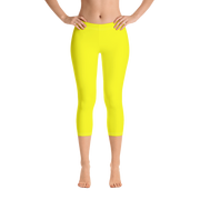 Neon Yellow Capri Leggings