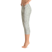 Silver Fur Capri Leggings