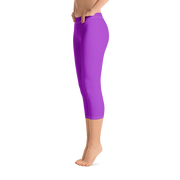 Neon Purple Capri Leggings