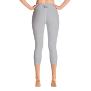 Silver Capri Yoga Pants