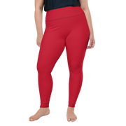 Lava Red Plus Size Leggings