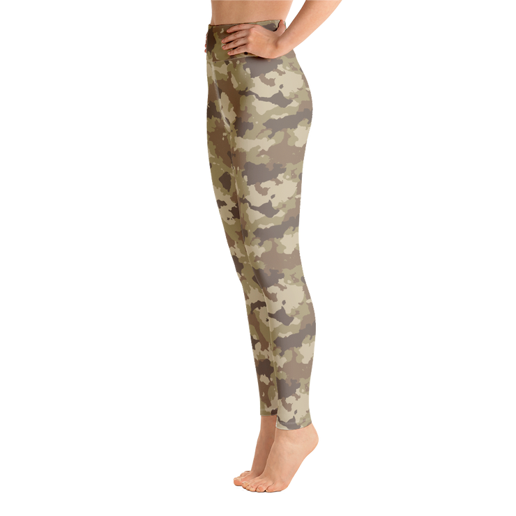 Brown Camo Yoga Pants