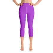 Neon Purple Capri Yoga Pants