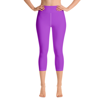 Neon Purple Capri Yoga Pants