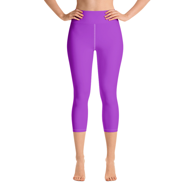 Neon Purple Capri Yoga Pants