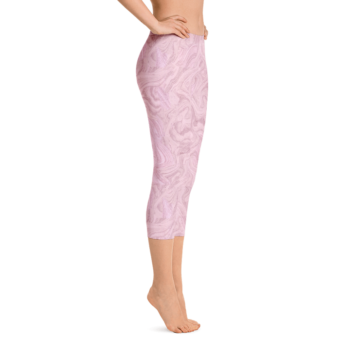 Cherry Cream Capri Leggings