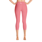 Salmon Pink Capri Yoga Pants