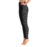 Black Fur Yoga Pants