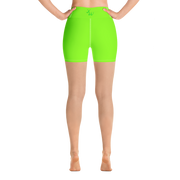 Neon Green Yoga Shorts