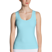 Sky Blue Dip Hem Tank Top