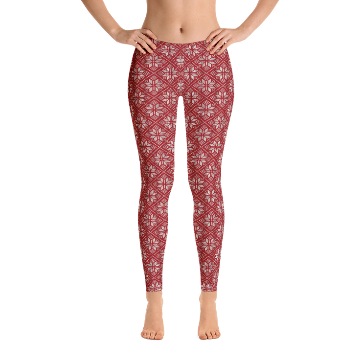 Scarlet Snowflake Leggings