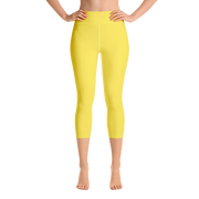 Maize Yellow Capri Yoga Pants