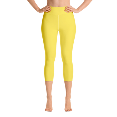 Maize Yellow Capri Yoga Pants