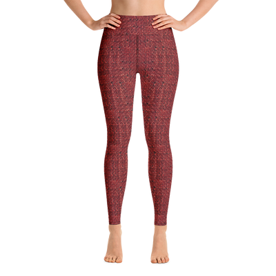 Red Bouclé Yoga Pants