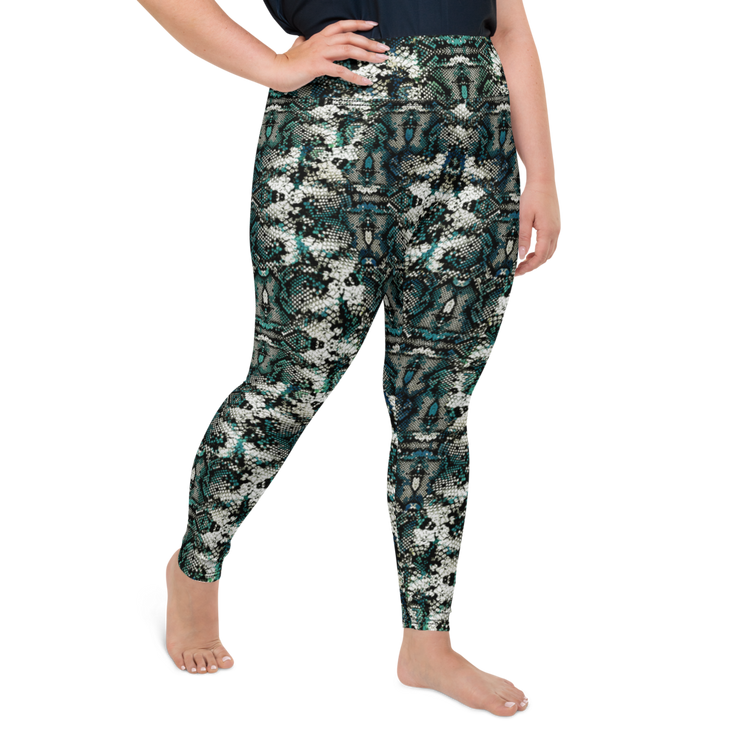 Rainforest Snakeskin Plus Size Leggings