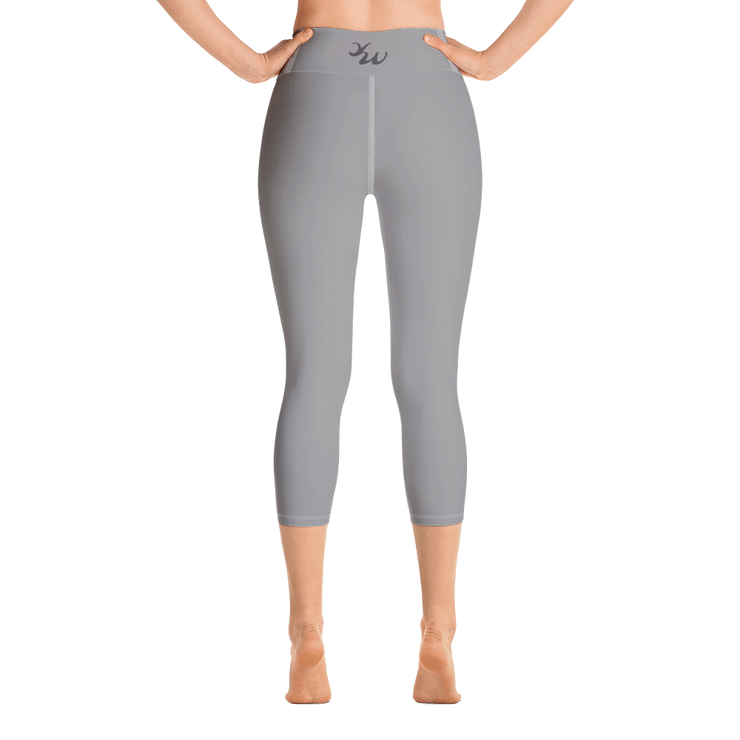 Gray Capri Yoga Pants