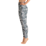 Grey Camo Pixel Yoga Pants