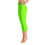 Neon Green Capri Yoga Pants