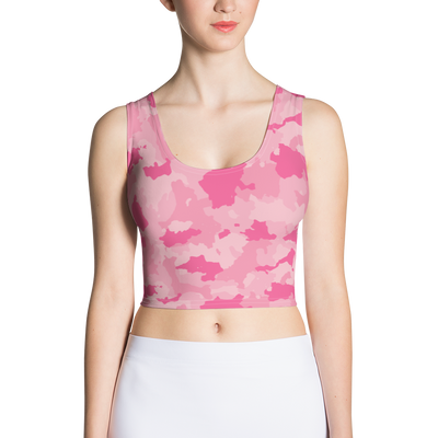 Pink Camo Crop Top