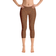 Terracotta Bouclé Capri Leggings