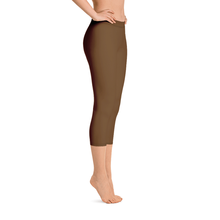 Brown Capri Leggings