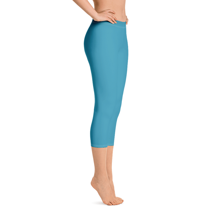 Steel Blue Capri Leggings