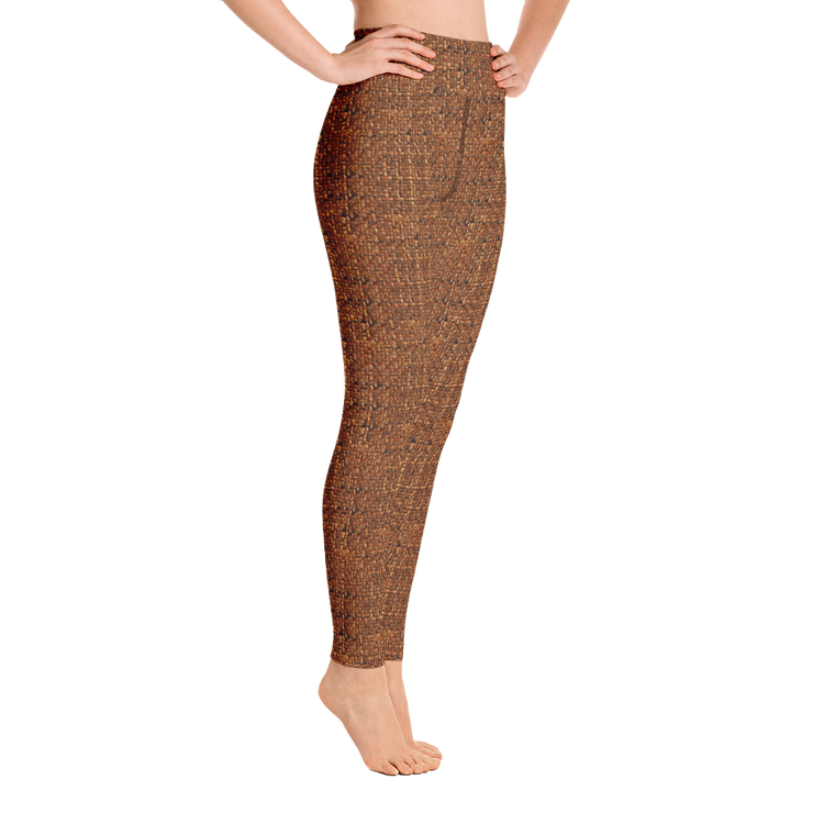 Terracotta Bouclé Yoga Pants